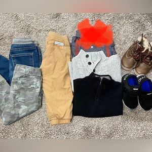 Fall Boy Outfits 18-24 month and Shoes